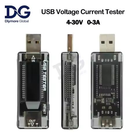 4-30V USB Voltage Current Meters Capacity Battery Tester Volt Current Voltage Doctor Charger Capacit