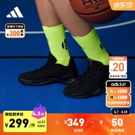 adidas Pro Bounce 2018团队款实战篮球运动鞋男子阿迪达斯官方 黑色 44