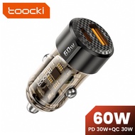 Toocki 60W Car Charger PD30W Fast Charge QC30W Car Mobile Phone Charger Suitable for Samsung Xiaomi
