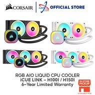 (2024)CORSAIR ICUE LINK H100i (240mm) / H150i (360mm) RGB AIO LIQUID CPU COOLER - BLACK / WHITE