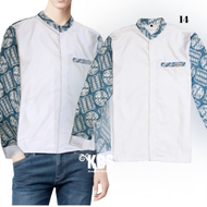 Setelan PRIA Koko + Sarung Celana Batik Lengan Panjang Hitam Terbaru Bahan Katun Premium PRSGN