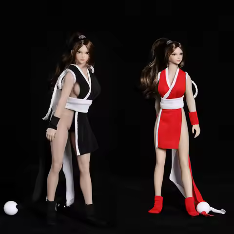 CDtoys CD002 1/12 Female Soldier Beauty Red/Blue/Black Skirt Clothes Set Waist Belt Decoration Cloth