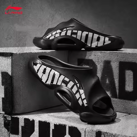 LI-NING BADFIVE SLIDE OG Men's Non slip Soft Bullet Basketball Undercourt Slippers ABTV007