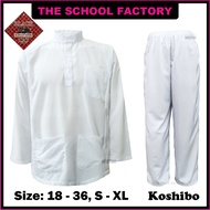 Baju Melayu Putih Sekolah Agama Sepasang Kain Licin KOSHIBO School Uniform BLACK CAT TAIPING