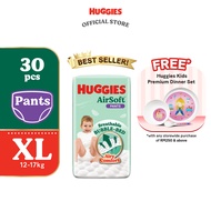 HUGGIES AirSoft Pants Diapers XL30 (1 pack) Breathable and soft diapers for baby