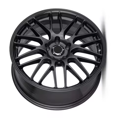 1 Pieces Matt Foraged Alloy Racing Car Wheels 5x112 5x130 5x114.3 Multi Spoke Black 8-12 Inch Rims