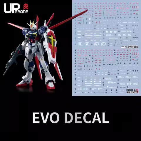 EVO Decal E-RG33/E-RG58 for RG 1/144 Force Impulse SPEC II Mobile Suit Fluorescent Stickers for Mode