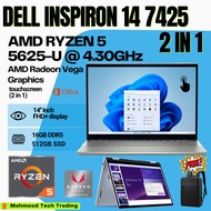 Dell Inspiron 14 7425 2-in-1 Laptop | AMD Ryzen 5 5625U Hexa-Core | Touchscreen Convertible | 14” FH