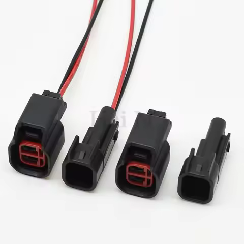 2 Pin Car ABS Sensor Plug EV1 To EV6 Air Conditioning Fuel Injector Connector Methanol Retrofit Plug