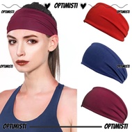 OPTIMISTI8E Sports Headband, Stretch Fabric Wide Band Yoga Headband,  Soft Touch Sweat Absorbent Sol