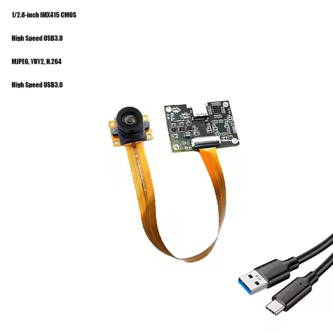 4K 8MP HD 1/2.8-inch IMX415 USB3.0 Camera Module Type-C Fixed Focus 120 Degree MJPEG, YUY2, H.264 UV