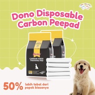 Carbon DOG DIAPER A166 - Dono Disposable Carbon Peepad - DOG Training Treatment - Underpad Carbon Animal Cage Mat - Training Pee Carbon - Animal Pee Pad