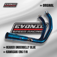 Header Blue Original Racing EXHAUST EVONIC EXHAUST pnp kawasaki ER6 F/N Inlet 50MM