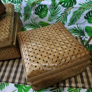 ( SKS ) kotak keranjang anyaman bambuBesek Sokase 25 cm - Box Roti - Hampers Lebaran Imlek Natal