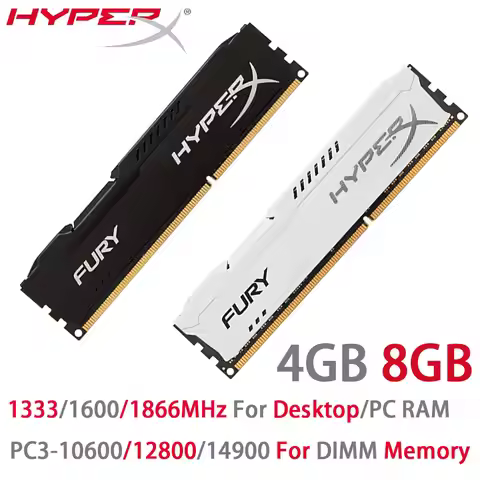 HYPERX DDR3 Desktop RAM 8GB 4GB 1333 1600 1866MHz Memory DIMM 1.5V 240Pin PC3-12800 14900 10600 Non-