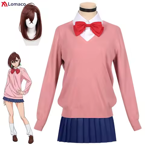 Anime DAN DA DAN Ayase Momo Cosplay Costume Earrings Accessories Wig Women Adult Halloween Carnival 