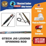 💥🎣GTECH JIG LEGEND FREE GIFT JIG Salt Water Spinning Bottom Jigging Rod  Ready Stock Ship Same Day NDS-20014