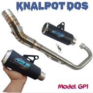 DOS GP1 EXHAUST SATRIA FU VIXION JUPITER MX NEW DOS GP1 MX NEW DOS GP1 MX KING EXHAUST