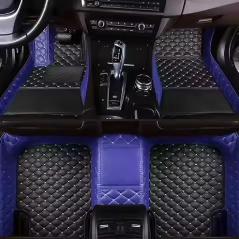 Custom Car Floor Mats for Toyota Camry 2012-2017 Camry Hybrid 2018-2023 06-2011 Color Blocked Carpet