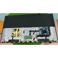 (012) Haier LE50K6600UG Main Board, Power Board, Tcon Board, Tcon Ribbon, LVDS, Power Bttn & Cable. 