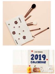 LINE FRIENDS X MISSHA  BROWN 化妝袋+化妝掃套裝