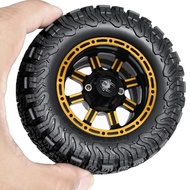 4pcs 90mm Metal 1.9'' Beadlock Wheels And Crawler Tires 12mm Hex Wheels For 1/12 MJX H12Y For MN-128