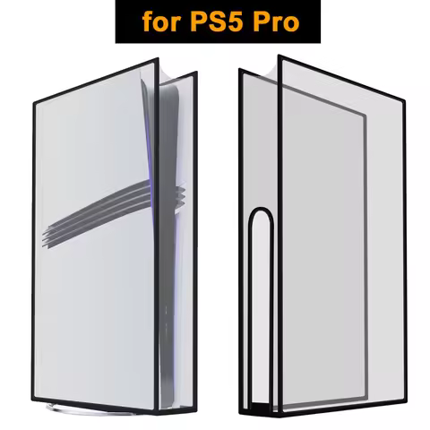 Vertical Dust Cover for PS5 Pro Consoles Digital&Disc Edition Dustproof Protective Case for Playsati