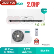 GGHisense Standard 2.0HP R32 Aircond 3 Star Non-Inverter/4 Star Inverter