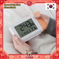 [Mooas] Projection Alarm Clock LED Digital Clock Wall Projection Temperature Calendar USB Desk Clock