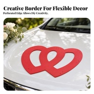Double Heart Panel  Foam Heart Car Panel