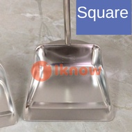 Metal Dustpan Long Handle Heavy Duty with Stainless Steel Stand up Tall Upright only dust Pans for L