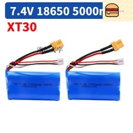 2PCS 7.4 V 5000mAh Lipo  HUINA 580 1580 1583 RC toys Accessory 7.4 V 2S  1580-005 Huina 580550 583 5