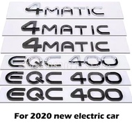 Handwriting Style Letters ABS Car Emblem for New Electric Car EQC 400 4MATIC 2020 Car Trunk Logo Sti