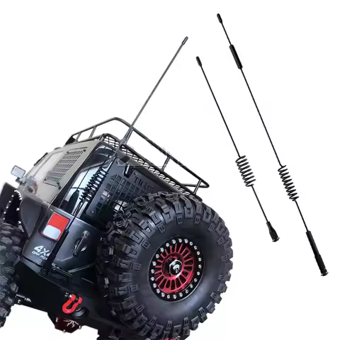 1PCS Mini Simulated Metal Antenna for 1/10 RC Crawler Car Traxxas TRX4 Defender TRX6 AXIAL SCX10 II