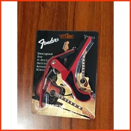 ஃ ి ◌ Fender Acoustic Guitar String, with Fender Free RANDOM Capo.