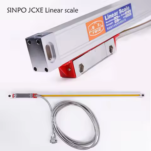 SINPO JCXE Linear scale 50-400mm working length glass encoder 5um 9DB Pin TTL Signal
