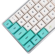 YMDK 129 Key Spring Scenes ZDA Similar to XDA Keycaps Ball Shape PBT Dye Sub Keycap for MX Keyboard