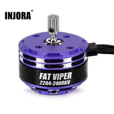 INJORA Brushless Fat Viper 2204 Outrunner Motor & Transmission for 1/18 RC Crawler TRX4M