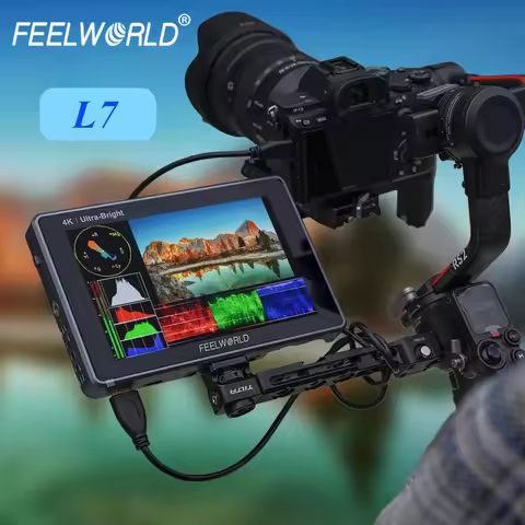 FEELWORLD L7 7 Inch 2200nit Aluminum Case Monitor 4K HDMI I/O 1920x1200 3D LUT Touch Screen Dual F97