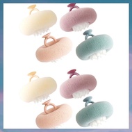 [hotkeystore.] Super Soft Sunflower Suction Cup Bath Ball with Finger Rings Exfoliating Cleaning Bru