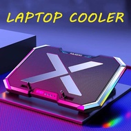 PROOCAM RB-Q8 Notebook RGB Cooler light led gaming game Pad 6 Fans 7 Levels Adjustable Laptop Stand