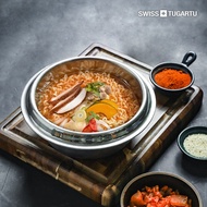 SWISS TUGARTU IH induction barrel triple stainless steel cauldron pot