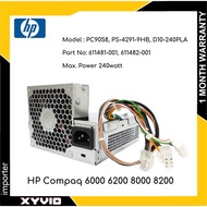 HP Compaq 6000 6200 8000 8200 SFF PSU 240W 611481-001 613762-001 611482-001 613763-001 Power Supply