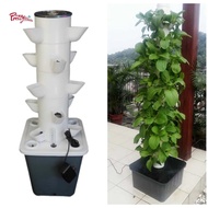 Prettyia ระบบปลูกผักไฮโดรโปนิกส์10L ถังน้ำกระถางต้นไม้แนวตั้งกระถางสวนสำหรับดอกไม้ผัก