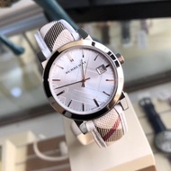 C0D In stock!!! 100% AUTHENTIC Burberry BU9136 Haymarket City Stainless Steel Womens Swiss Watch