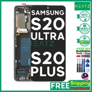 OLED W/F LCD For Samsung S20 ULTRA G988 / S20 PLUS G985 S20+ G985F G985B G988F G988B DISPLAY TOUCH S