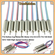 TONFASHION High-Speed Coreless Motor, Multistyles Metal DC Motor,  412 612 614 716 720 8520 1015 102