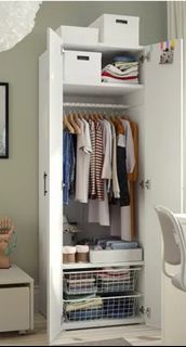 Ikea 兒童衣櫃 wardrobe with Shelves and Baskets