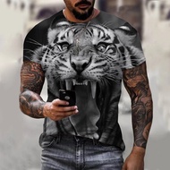Fashion Beast Tiger T-Shirt 3D Printing Short-Sleeved Top Source HF11.26