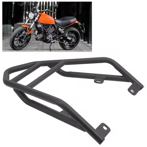 Rack M516‑B035‑BLK Rear Luggage Rack Steel Pipe Bracket M516‑B035‑BLK Fit for Scrambler 400 SIXTY2